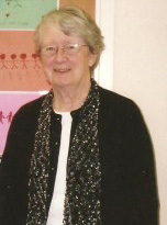 Sr. Mary outside of the religious education office at St. Robert
