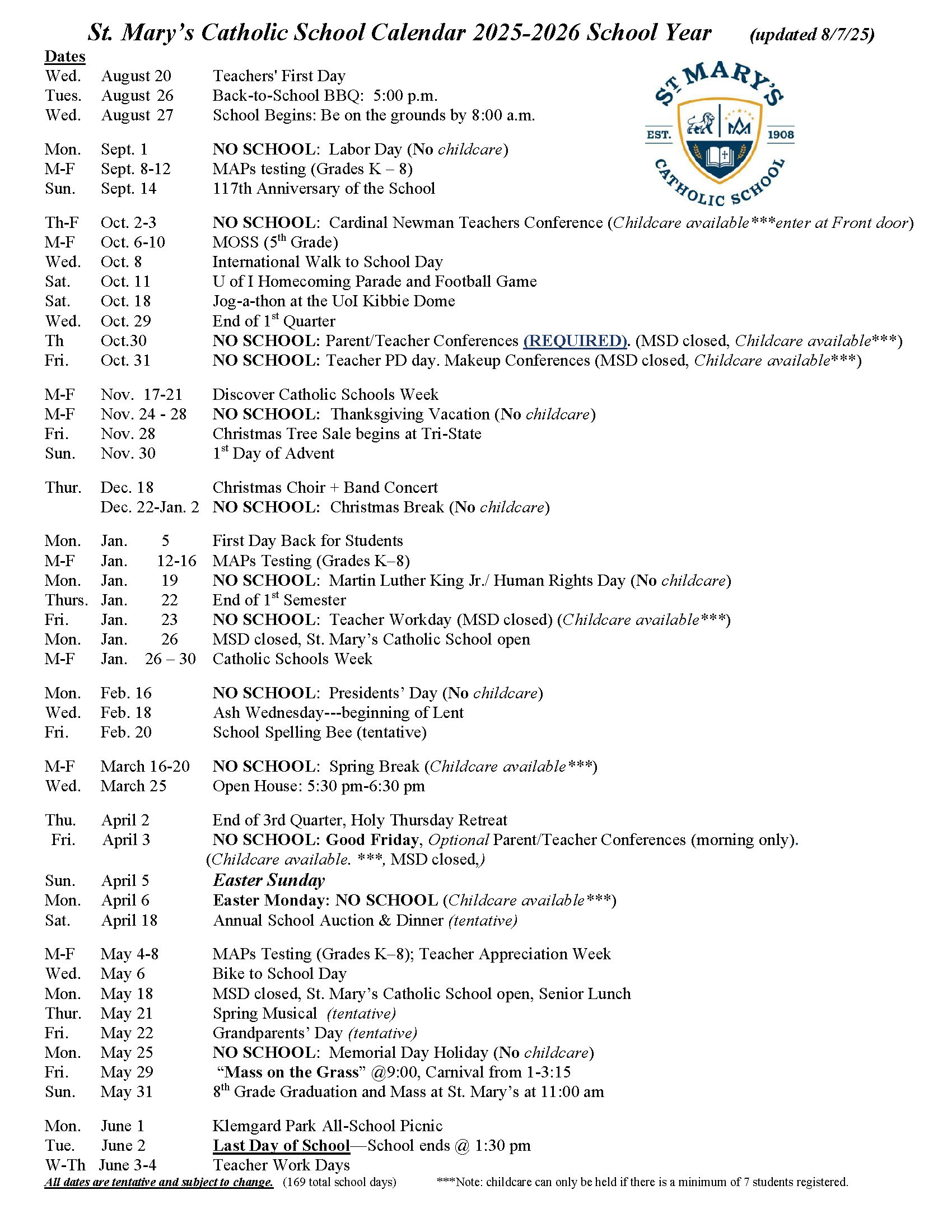 2025-26 Calendar