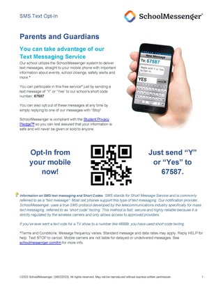 SMS Text Opt-In 1