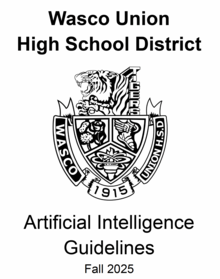 WUHSD Artificial Intelligence  (AI) Guidelines