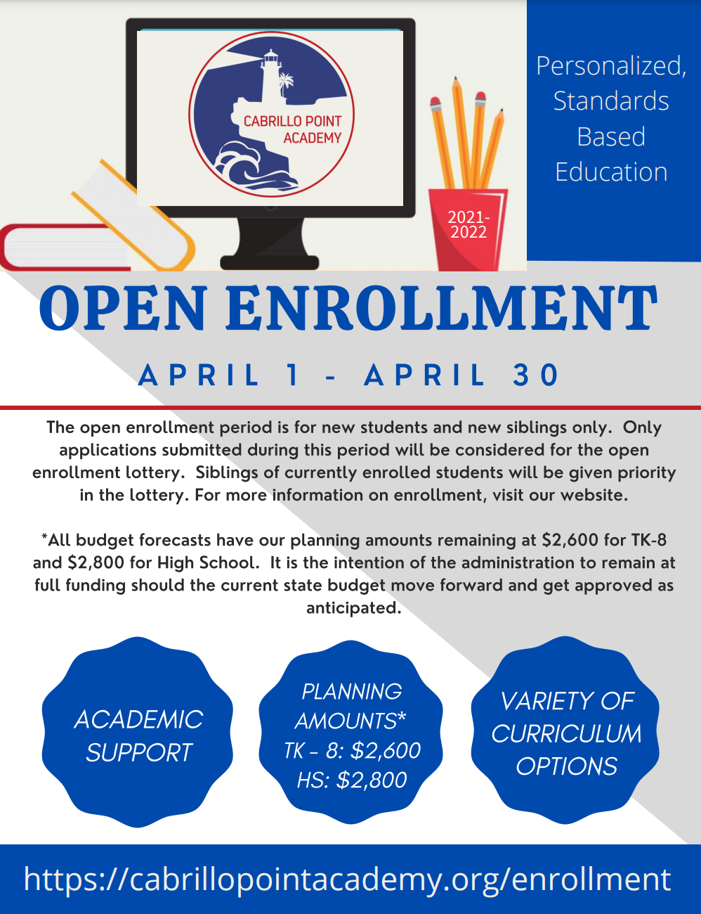 Enrollment Cabrillo Point Academy
