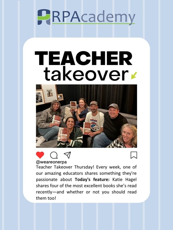 Teacher Takeover: Katie Hagel Shares Four Excellent Recent Reads