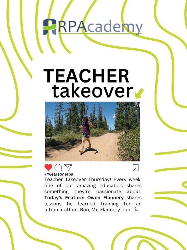 Teacher Takeover: Owen Flannery Shares Lessons Learned Training for an Ultramarathon