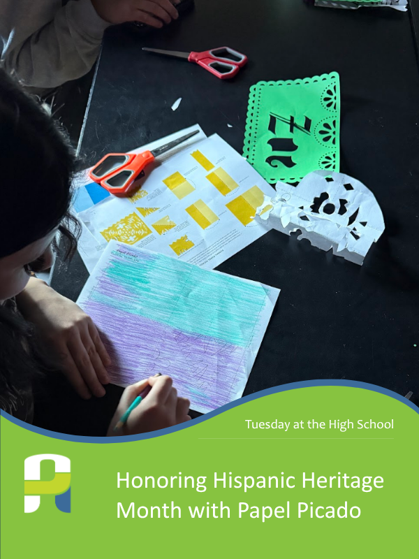 Tuesday at the High School: Honoring Hispanic Heritage Month with Papel Picado in Personal Health