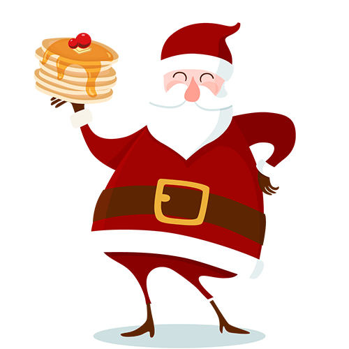 Pancake Breakfast with Santa ~ Sunday, December 14th at 10:30am