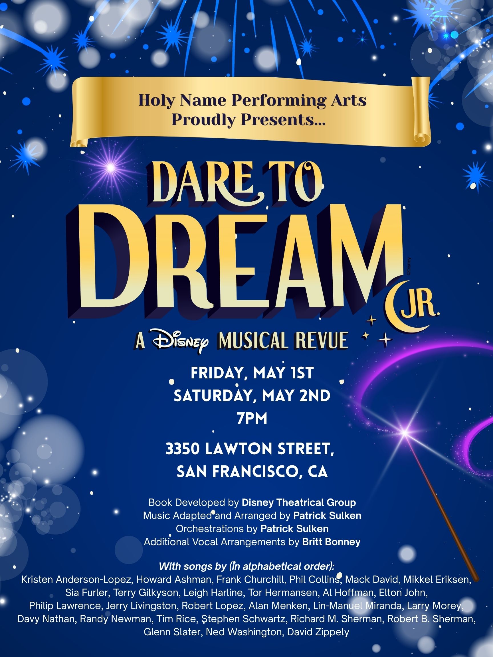 Dare to Dream Jr. - Performances Friday, May 1, and Saturday, May 2