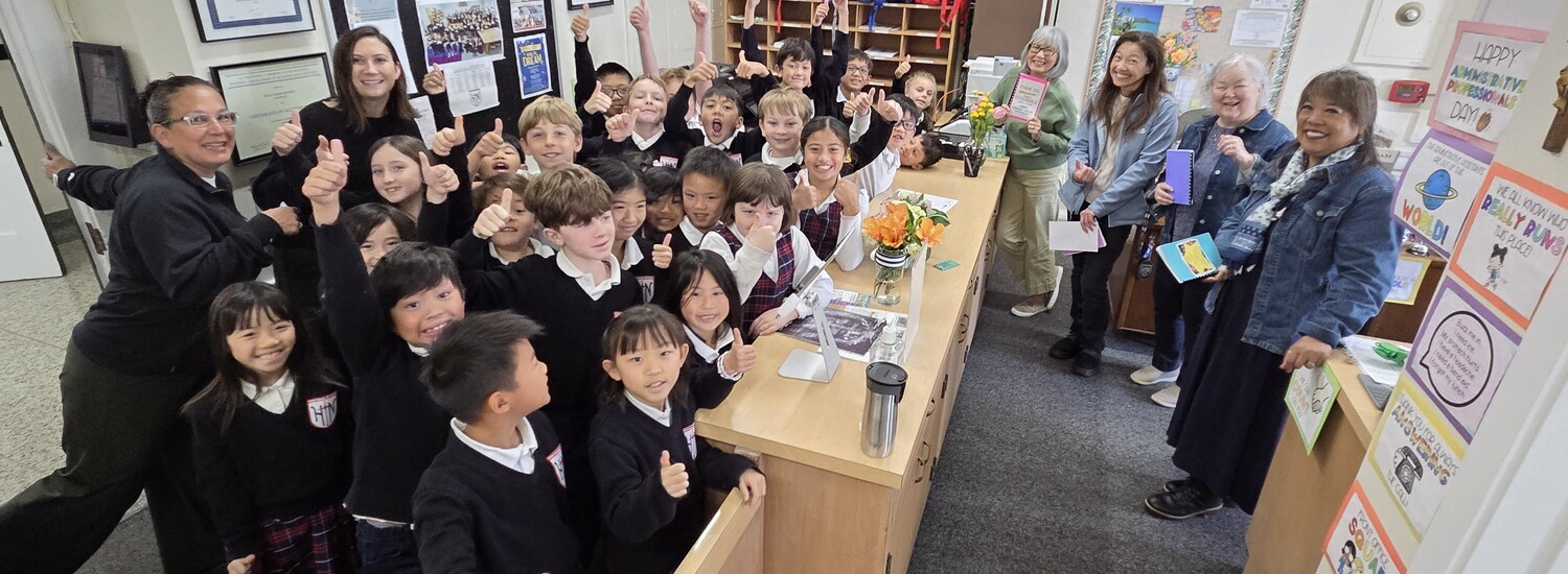 2nd Graders visit the Office image for Holy Name School