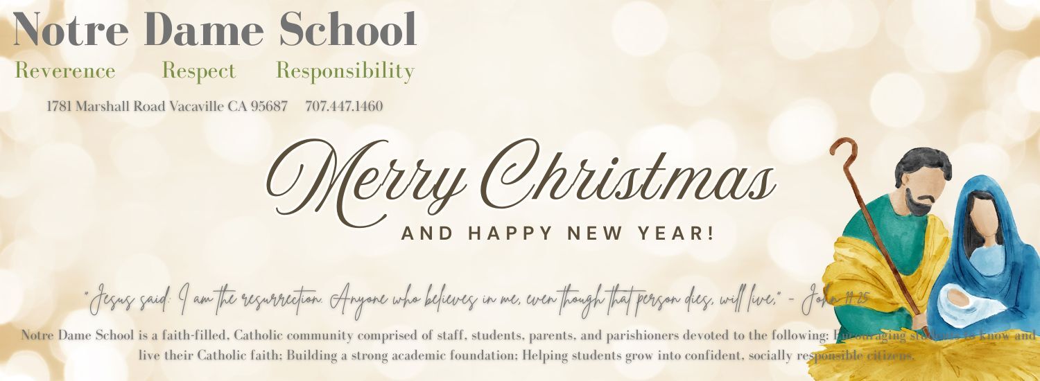 Christmas 2025 image for Notre Dame School