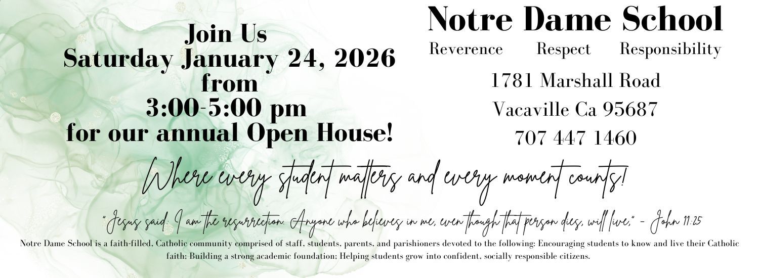 Open House 2026 image for Notre Dame School