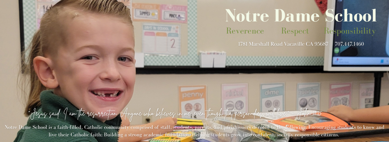 Header 2 image for Notre Dame School