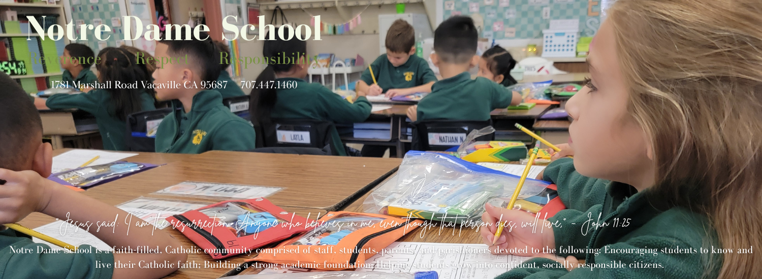 Header 3 image for Notre Dame School