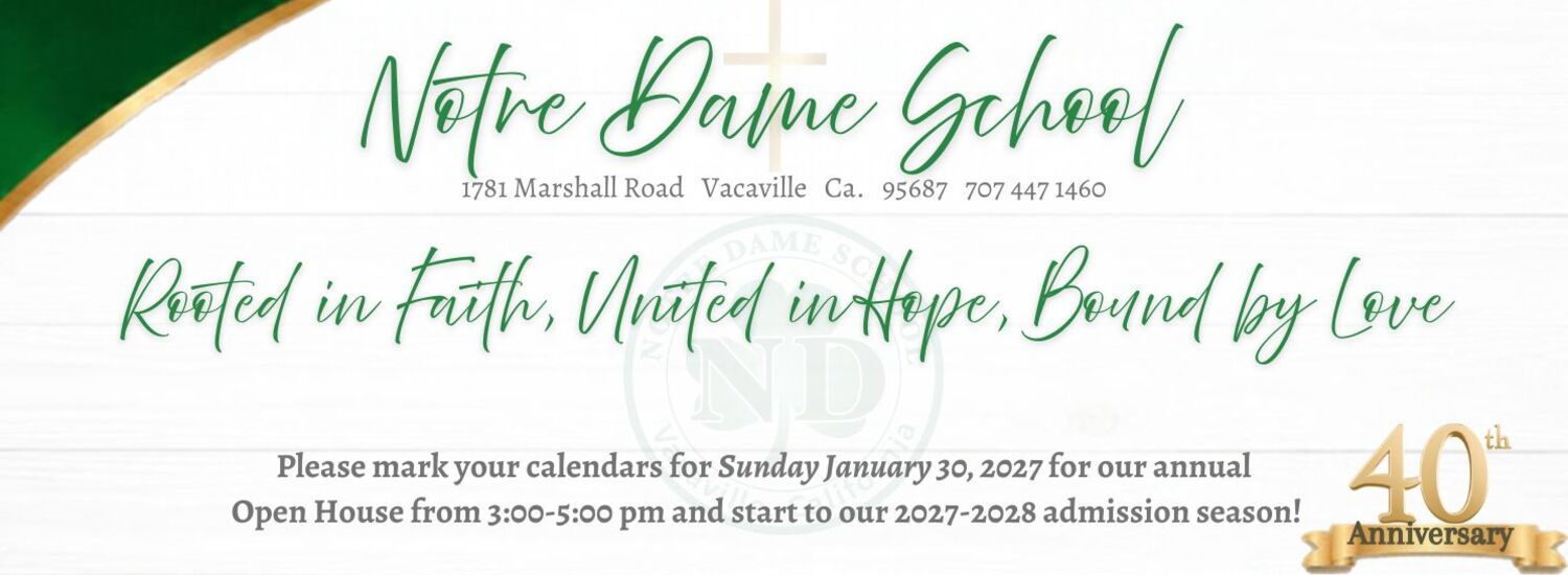 Rooted in Faith image for Notre Dame School