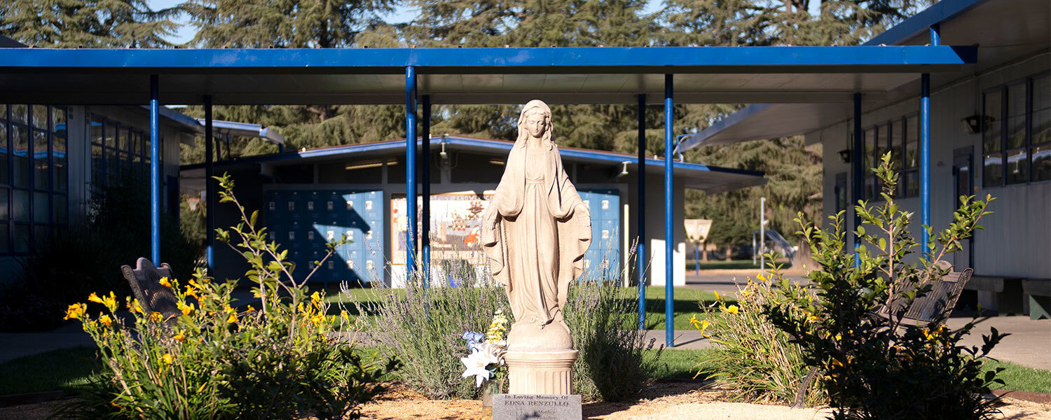 Mary Statue image for St. Isidore School