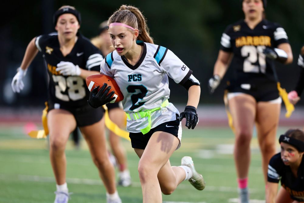 Girls' Flag Football Plays Homecoming Game-- PCS Community Shows Up!