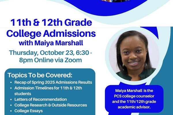 11th & 12th Grade College Admissions with Maiya Marshall