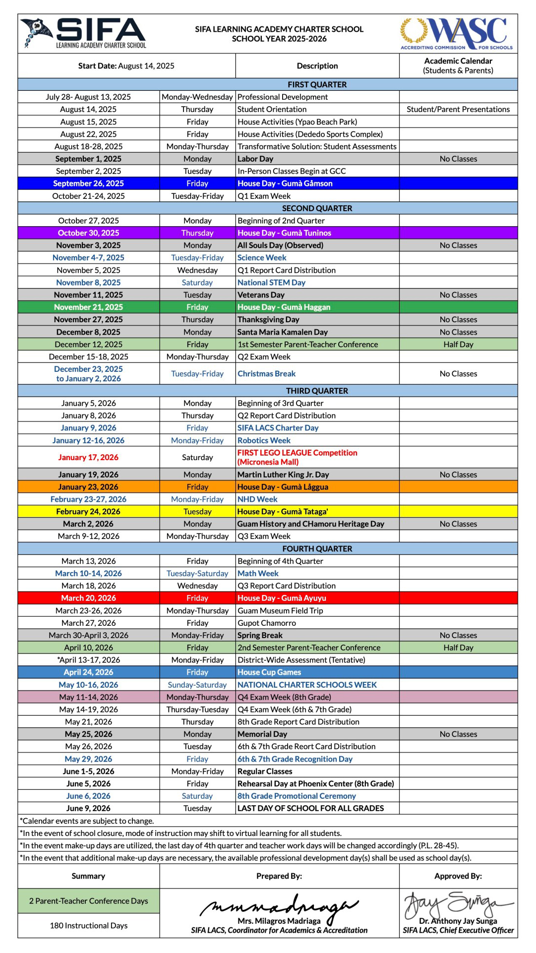 Calendar