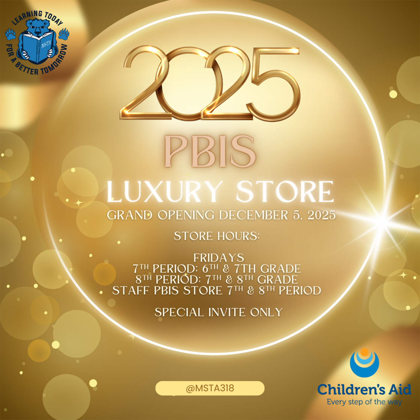 PBIS Luxury Store image for MSTA School